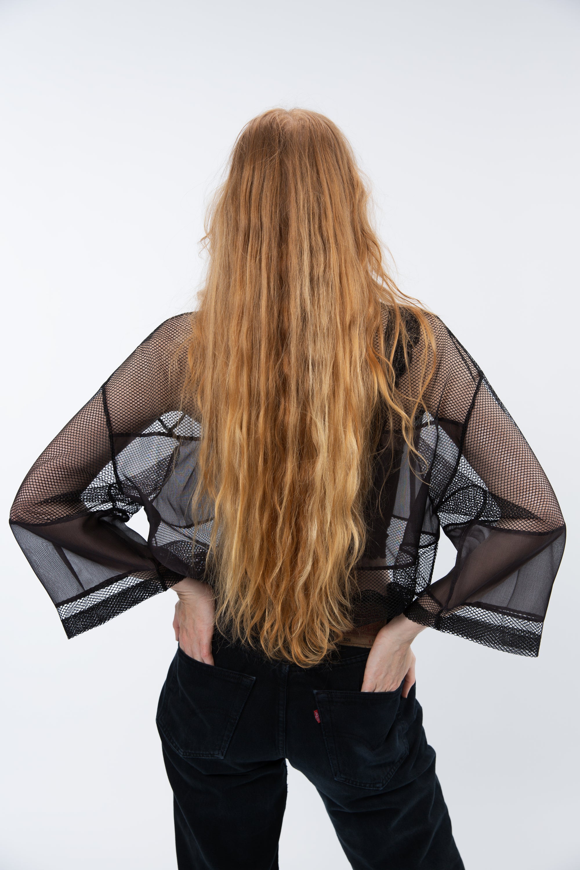 Mesh/silk shirt Queen of Hearts