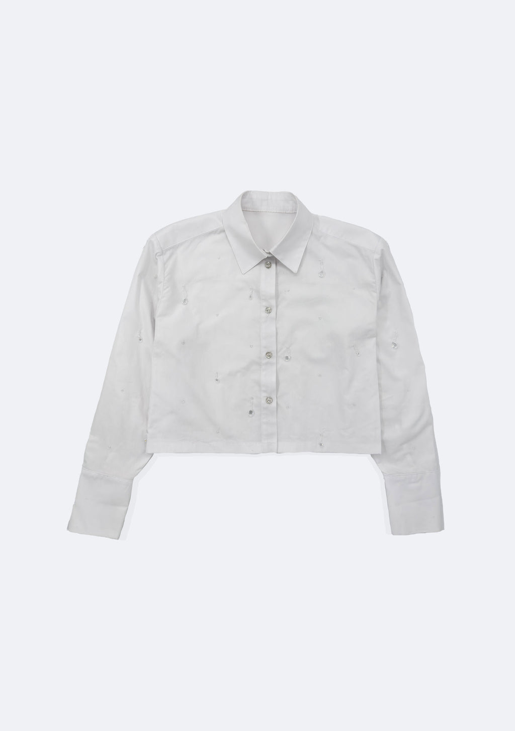 Poplin blouse with drops