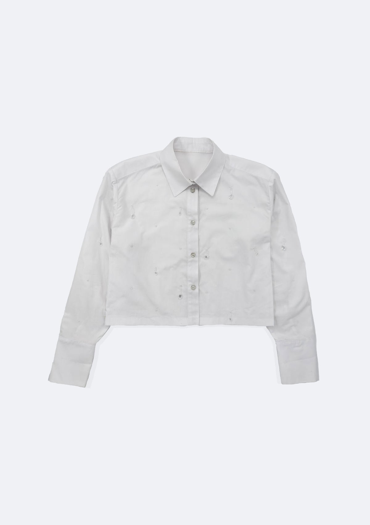 Poplin blouse with drops
