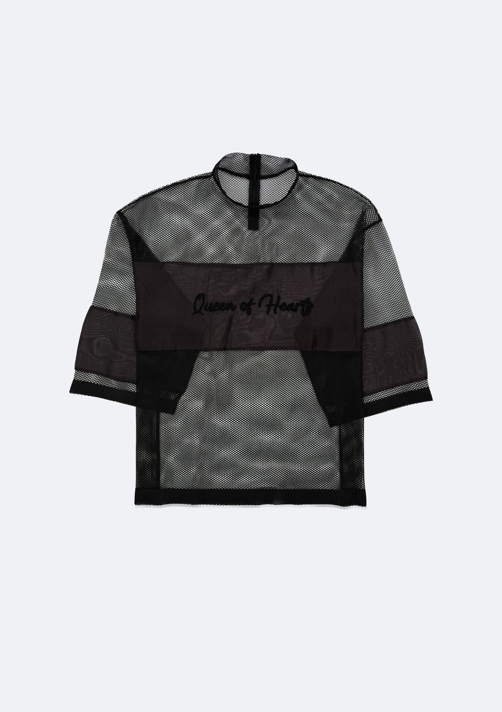 Mesh/silk shirt Queen of Hearts