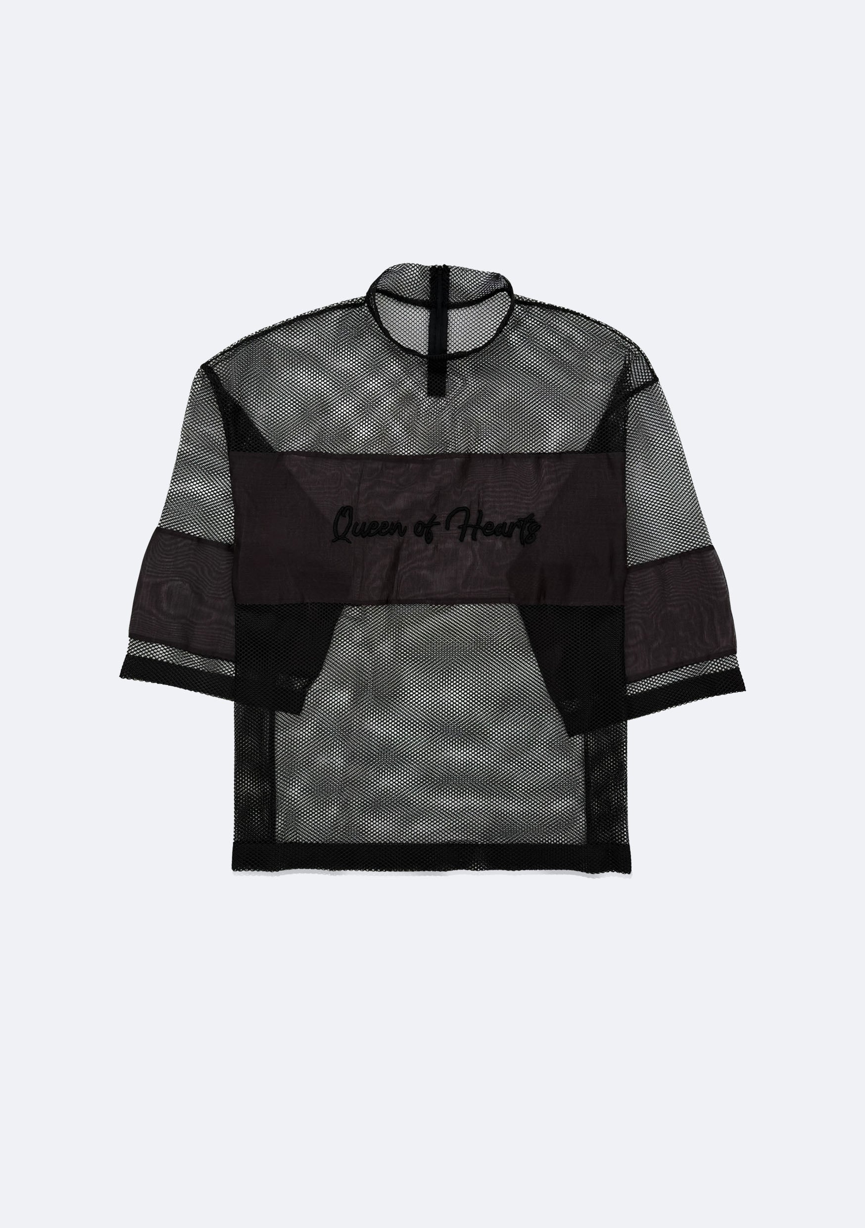 Mesh/silk shirt Queen of Hearts